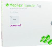 MEPILEX Transfer Ag Schaumverband 10x12,5 cm ster.