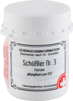 SCHÜSSLER NR.3 Ferrum phosphoricum D 12 Tabletten
