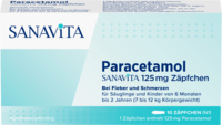 PARACETAMOL SANAViTA 125 mg Zäpfchen